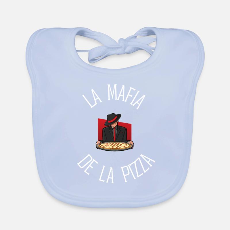 DIE MAFIA der Pizza Geschenkidee Humor Baby Bio-Lätzchen