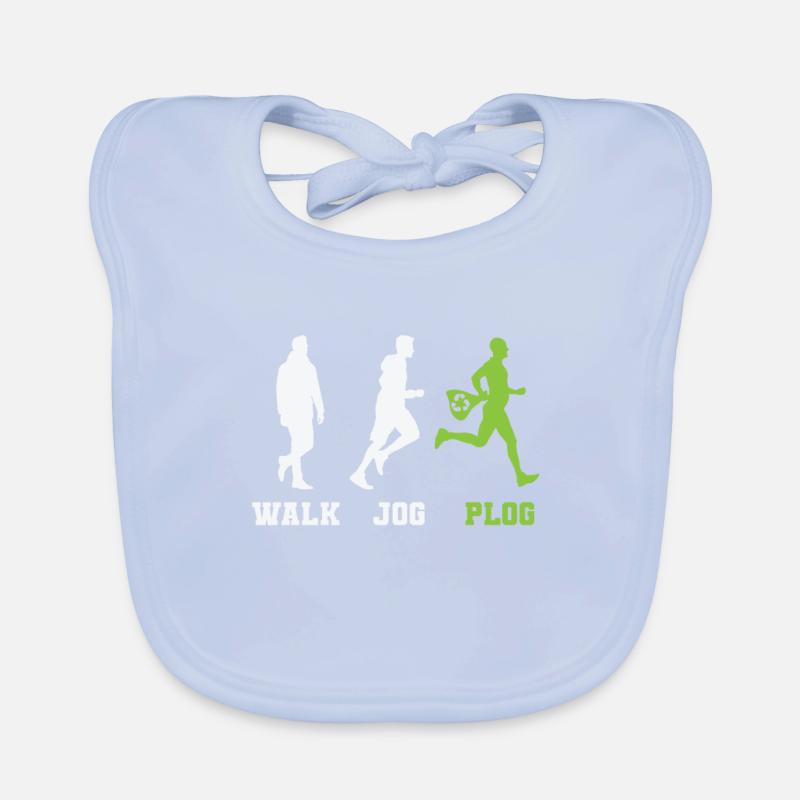 Walk Jog Plog Plogging Bavoir bio Bébé