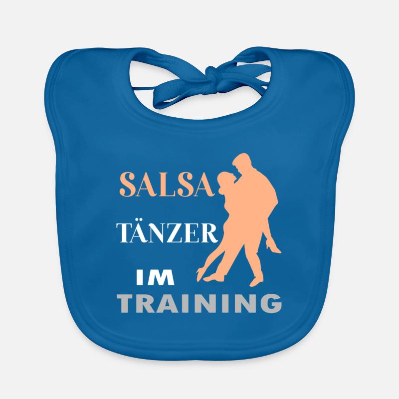 Salsa Tänzer im Training Baby Bio-Lätzchen