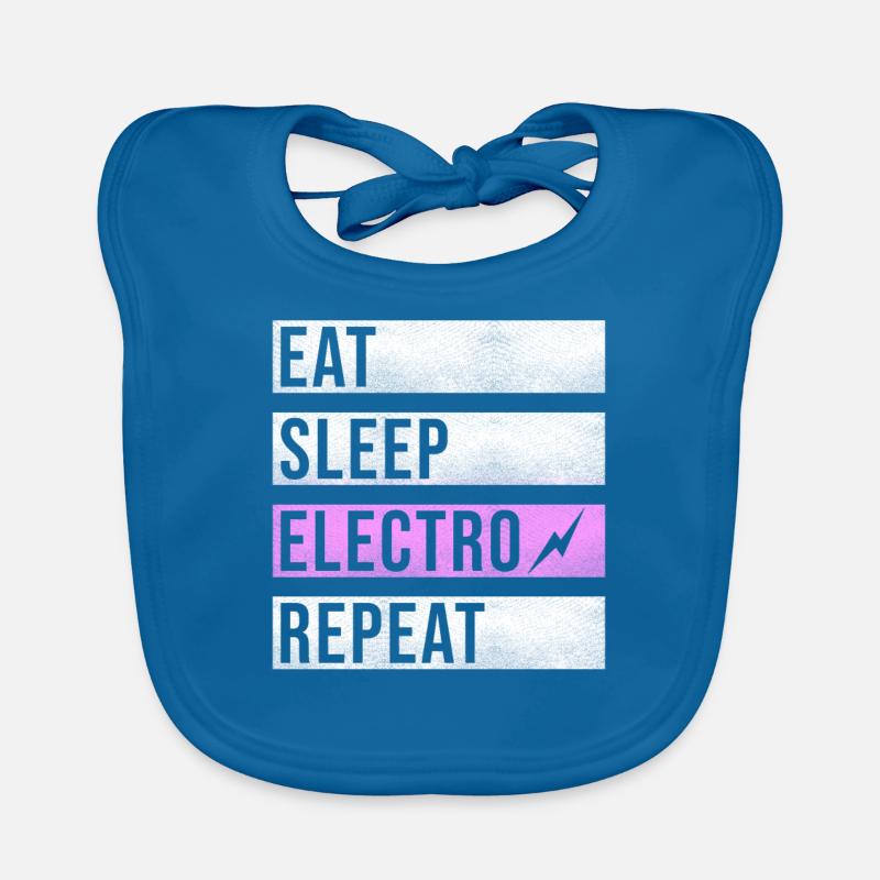 Techno Musik Electro Raver Baby Bio-Lätzchen