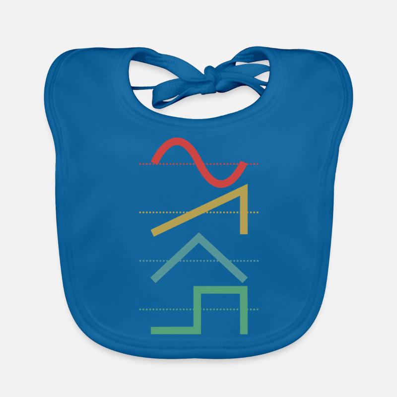 Vintage Analog Synthesizer Techno Waveform - Synth Baby Bio-Lätzchen