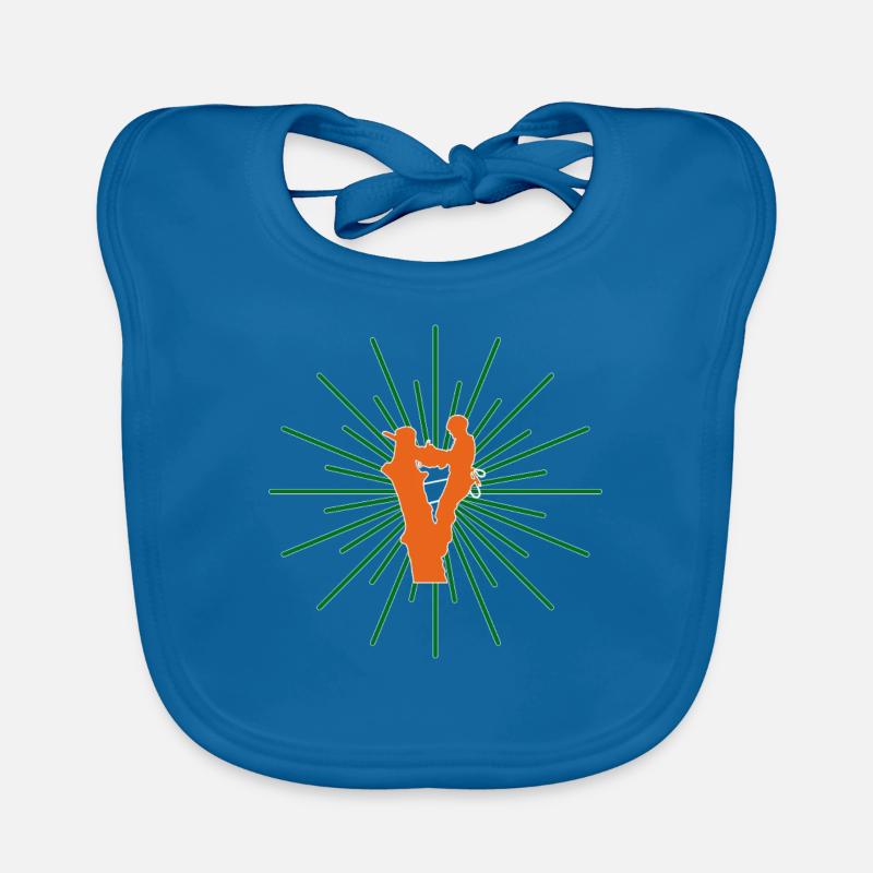 Baumpflege Baumfäller Baumkletterer Geschenkidee Baby Bio-Lätzchen