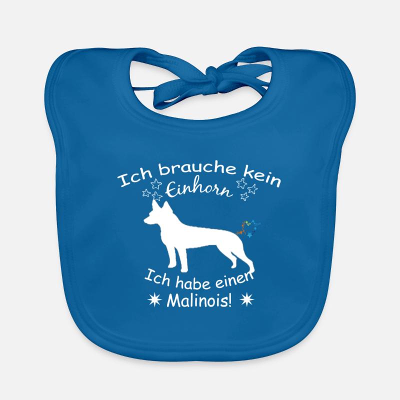 Malinois - Belgischer Schäferhund Baby Bio-Lätzchen