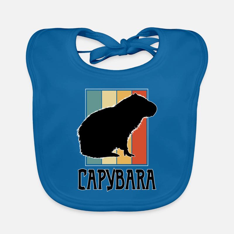Cochon d’eau Capybara Rongeur Capibara Amant Bavoir bio Bébé