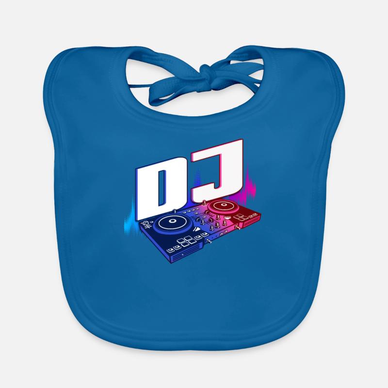 DJ Musik Disco Deejay Turntable Geschenk Baby Bio-Lätzchen