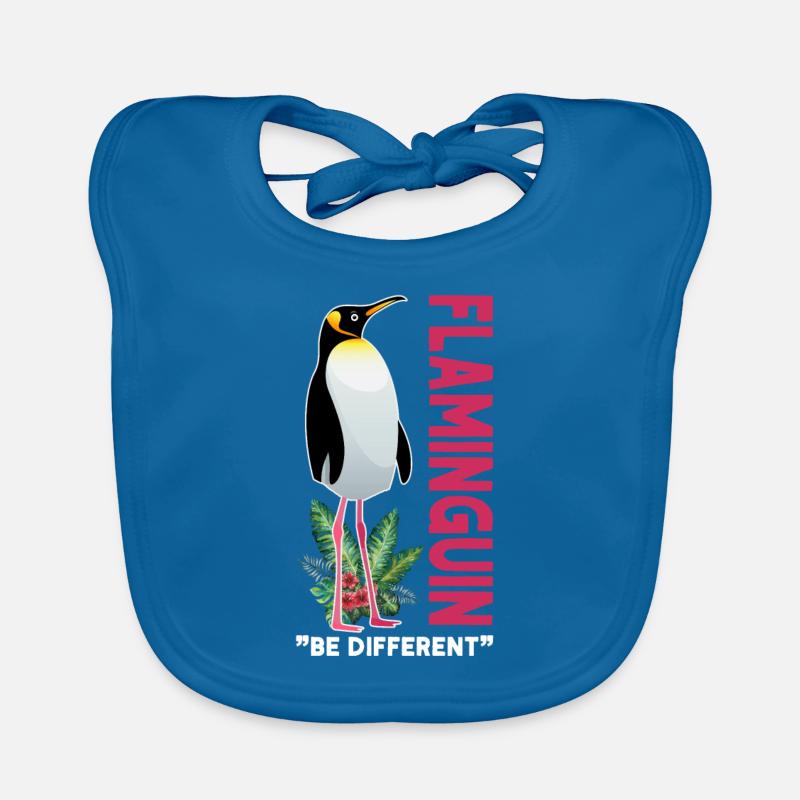 Flaminguin Be Anders Be Different Gift Organic Baby Bibs