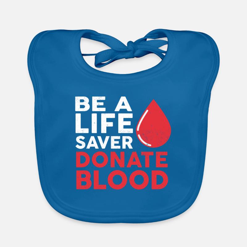 Blutspende Blutspender Blut Spender Spende spenden Baby Bio-Lätzchen