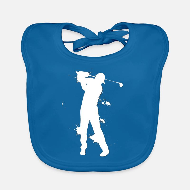 Golfer Golfen Abschlag Baby Bio-Lätzchen