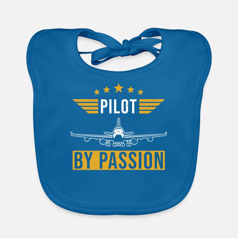 Pilot Spruch Geschenk Piloten Baby Bio-Lätzchen