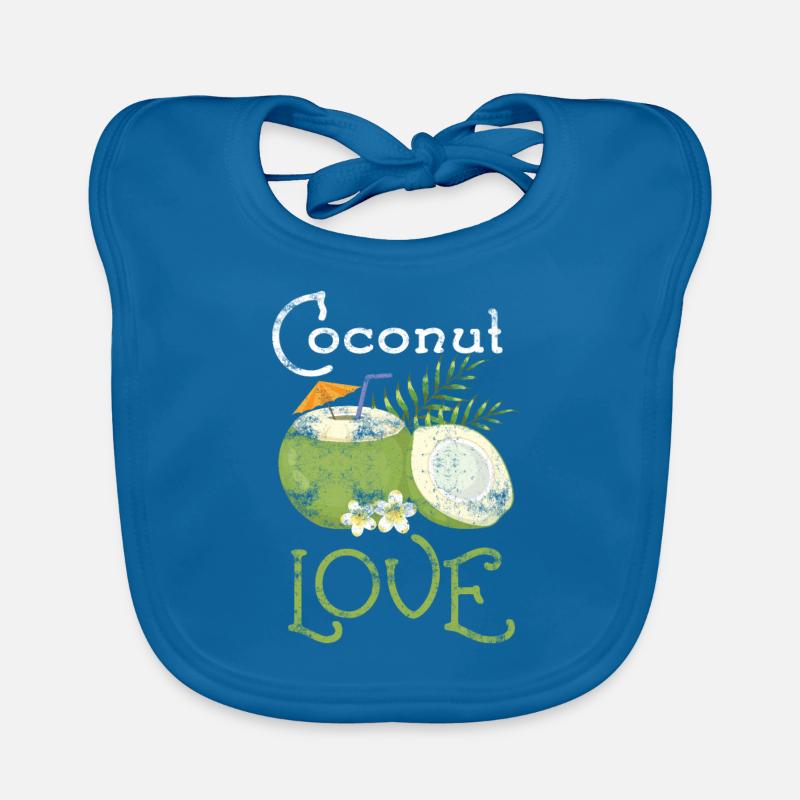 Noix de coco fruit vacances dans les Caraïbes Bavoir bio Bébé