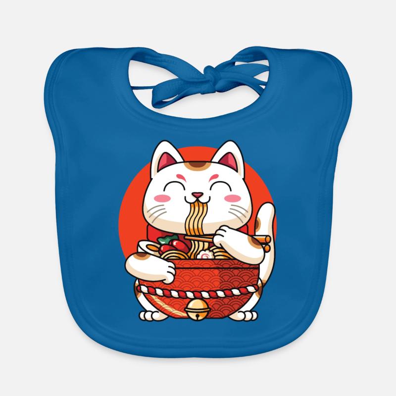Ramen Maneki Neko Chat Bavoir bio Bébé