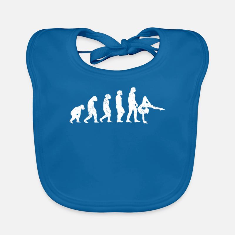 Gymnastique Evolution Turner singes développement Danse Bavoir bio Bébé