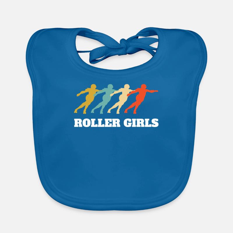 Retro Vintage Roller Mädchen Outfit Kostüm Baby Bio-Lätzchen