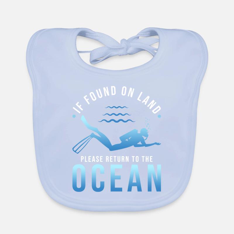 Taucher Geschenk Tauchen Spruch Baby Bio-Lätzchen