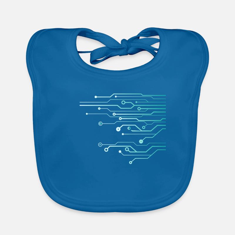 Computer Circuit Engineer Computer Nerd Organic Baby Bibs