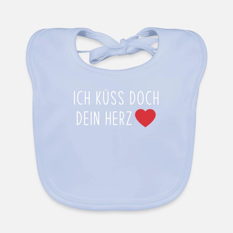 Ich küss doch dein Herz Baby Bio-Lätzchen