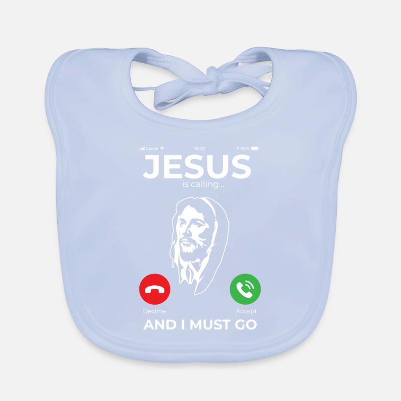 Jesus Catholic Christian Gift Organic Baby Bibs