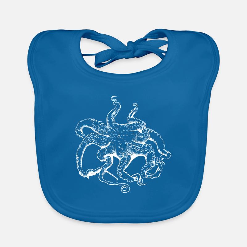 Octopus Squid Tentacle Ocean Ocean Organic Baby Bibs