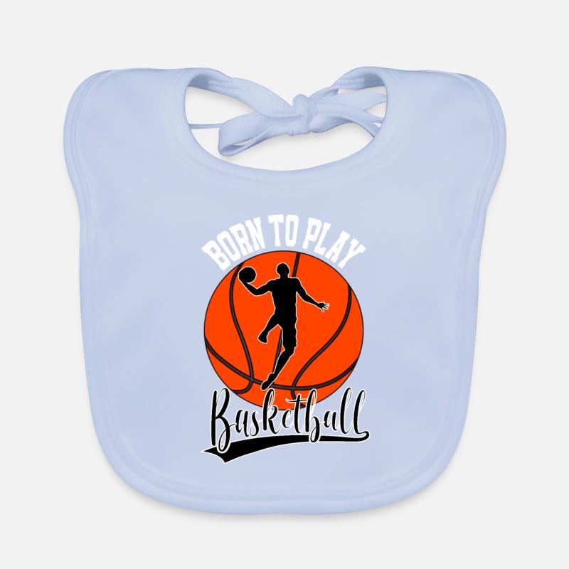 Né basket baskets basketteur Bavoir bio Bébé