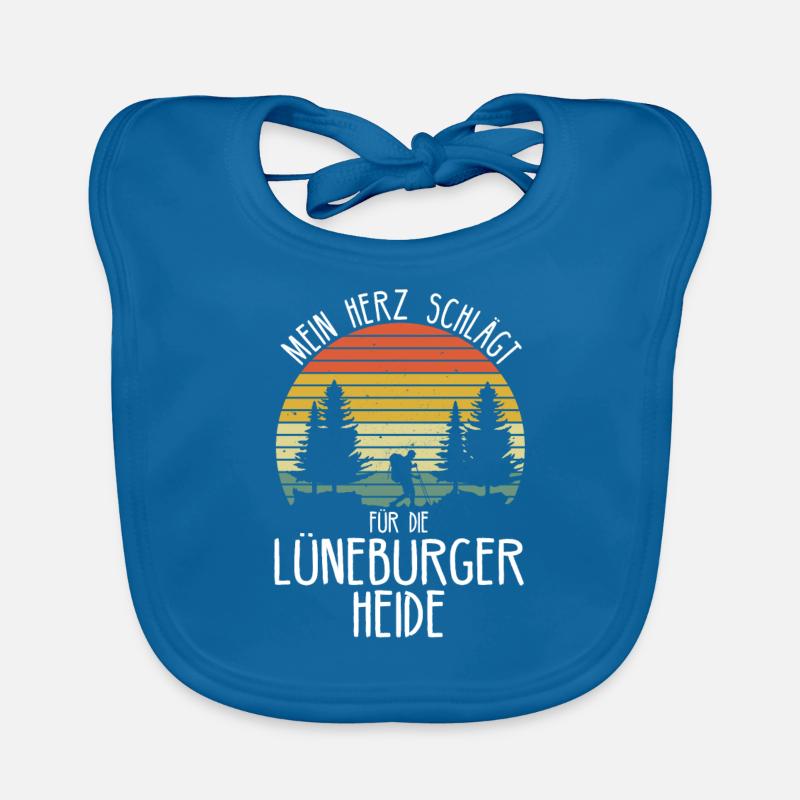 Lüneburger Heide Wald Hamburg Geschenkidee Baby Bio-Lätzchen