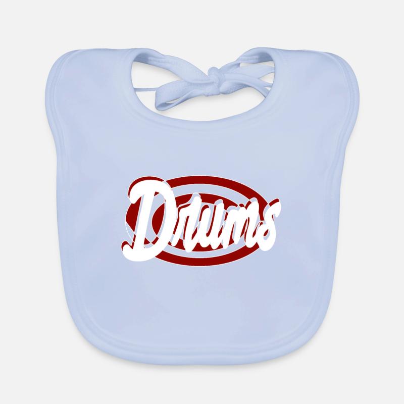 Drums Organic Baby Bibs