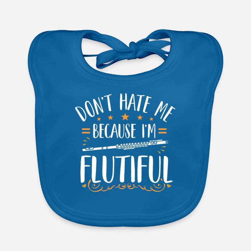 Flute SideBlown Flute Organic Baby Bibs