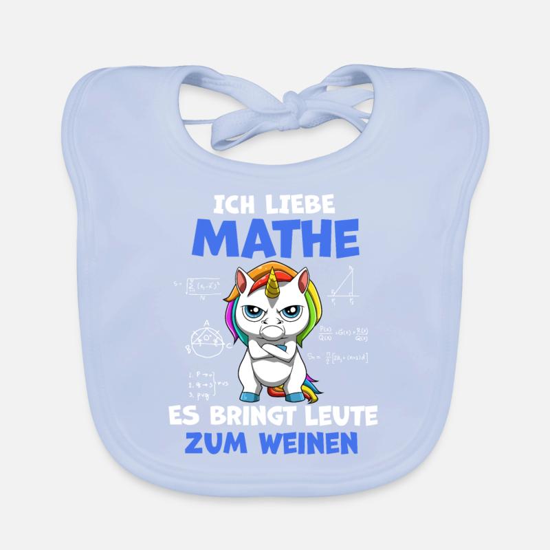 Lustiges Mathematik Einhorn Lehrer Baby Bio-Lätzchen