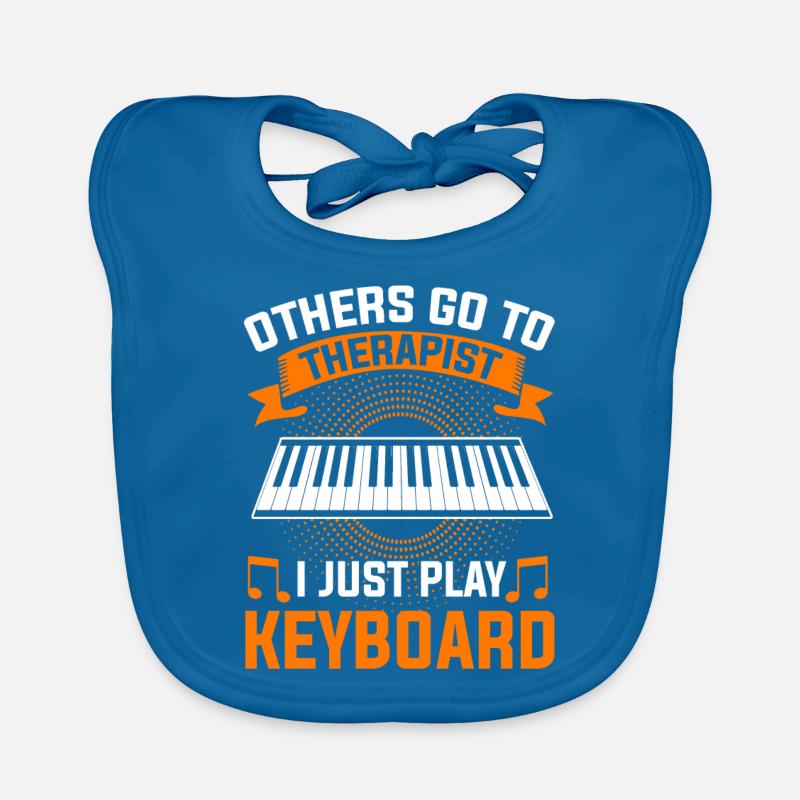 Keyboard Keyboarder Keyboarding Musician Organic Baby Bibs