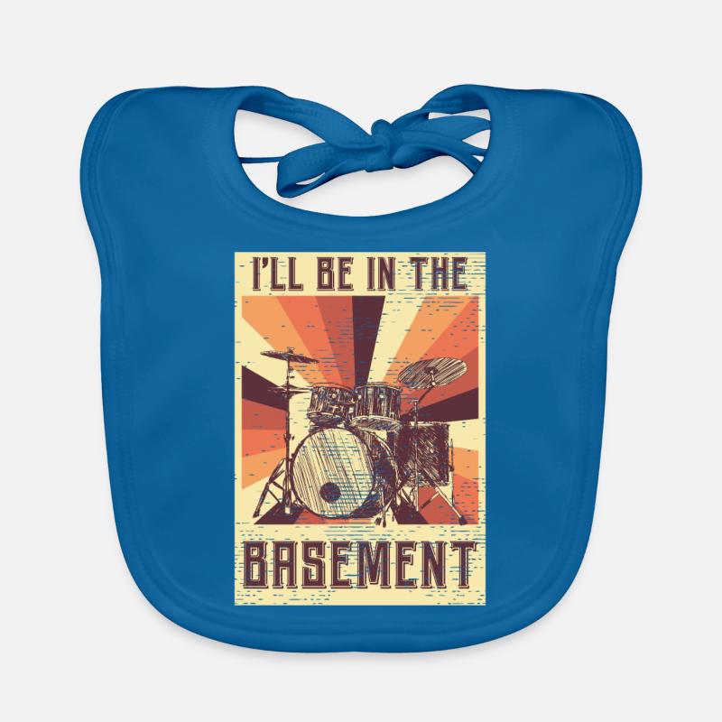 Drums drum sticks drummers drummer Organic Baby Bibs