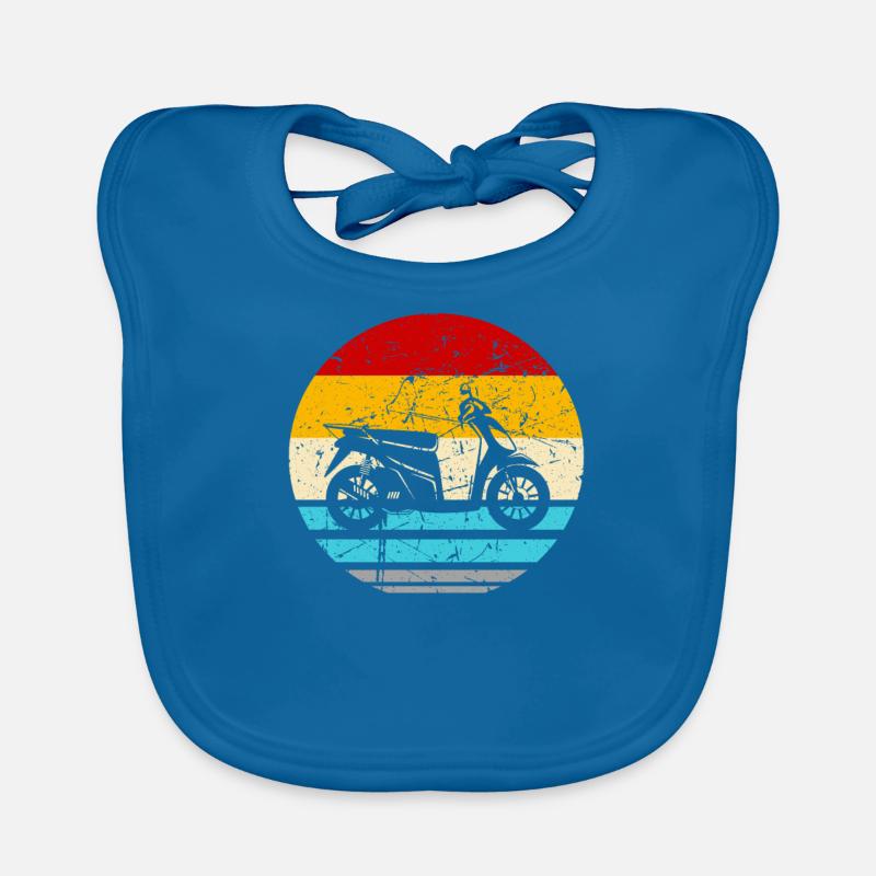 Motorroller Rollerfahrer Motorrad Baby Bio-Lätzchen