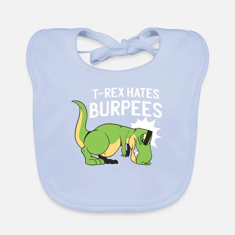 T-Rex Rex Dinosaurier Training Spruch Geschenk Baby Bio-Lätzchen