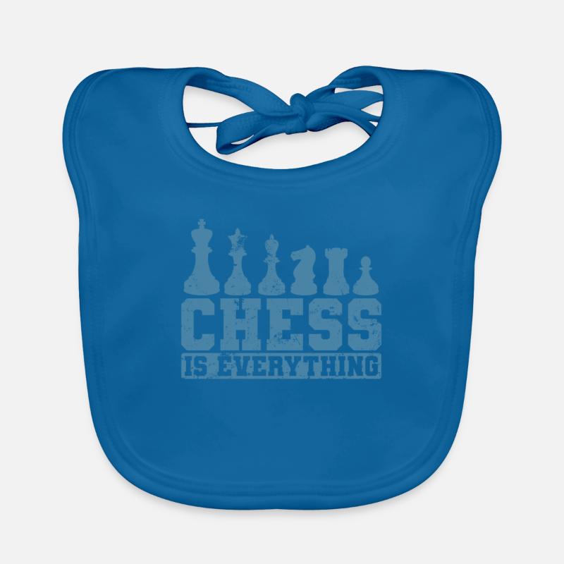 Chess is Everything Schachfiguren Baby Bio-Lätzchen