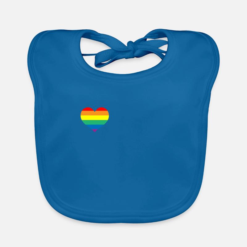 Rainbow Lesbian Pride LGBT drapeau CSD Homosexual Bavoir bio Bébé