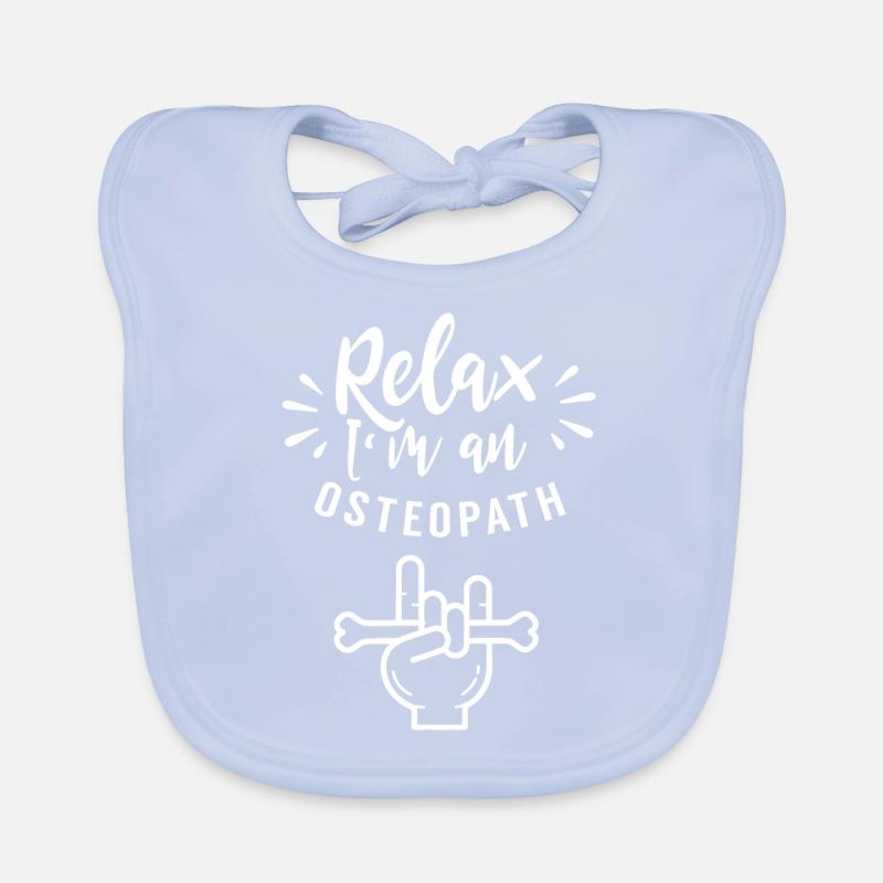 Entspann Dich Ich Bin Ein Osteopath Osteopathie Baby Bio-Lätzchen