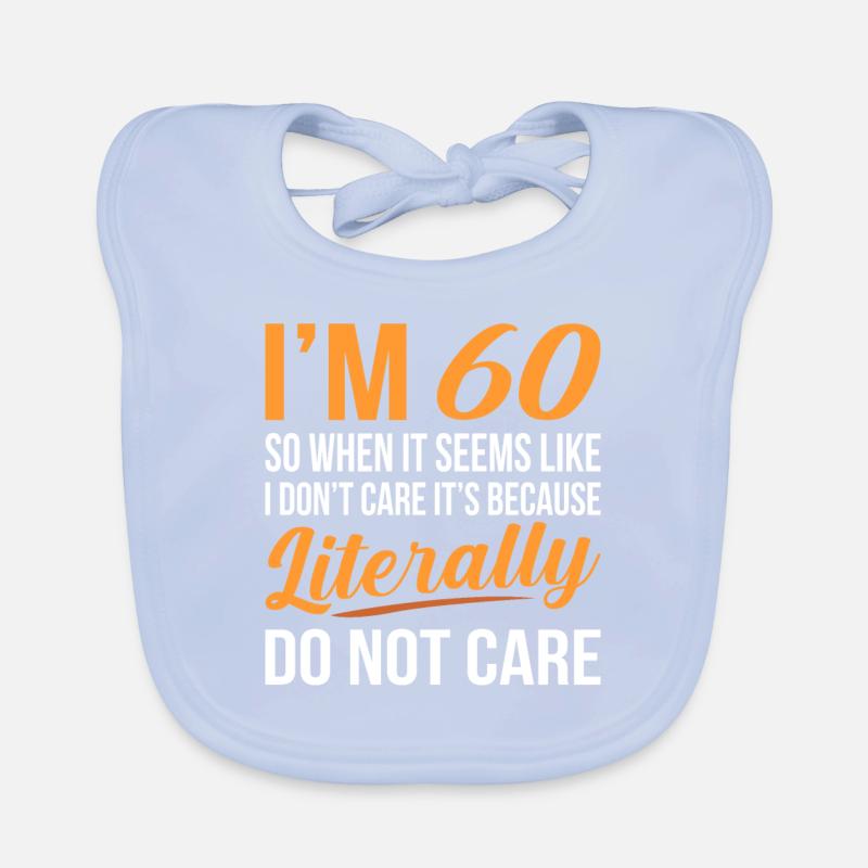 60. Geburtstag Baby Bio-Lätzchen