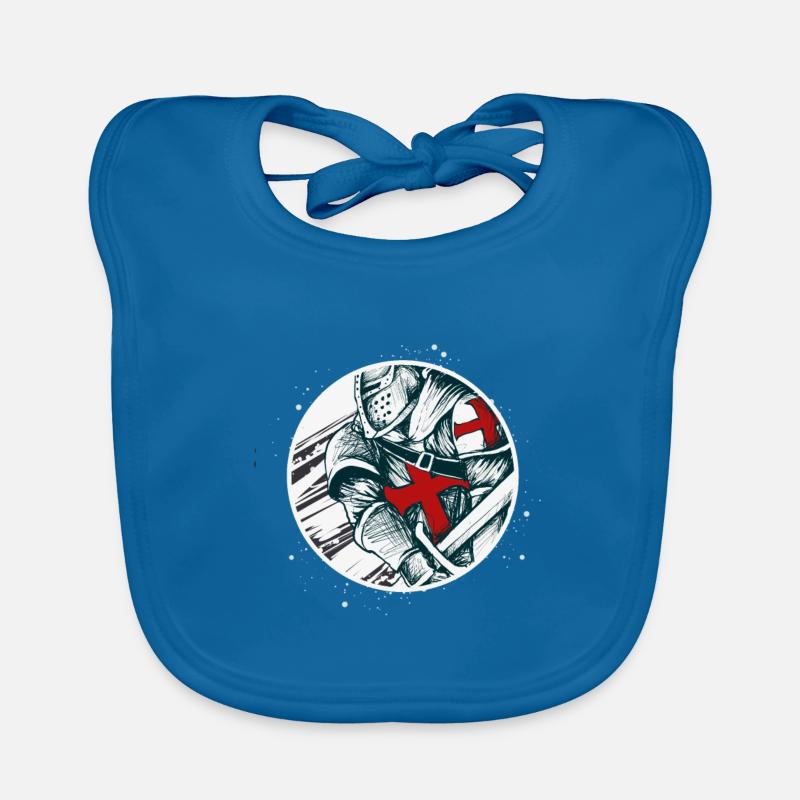 Knight Templar Warrior Knights Organic Baby Bibs