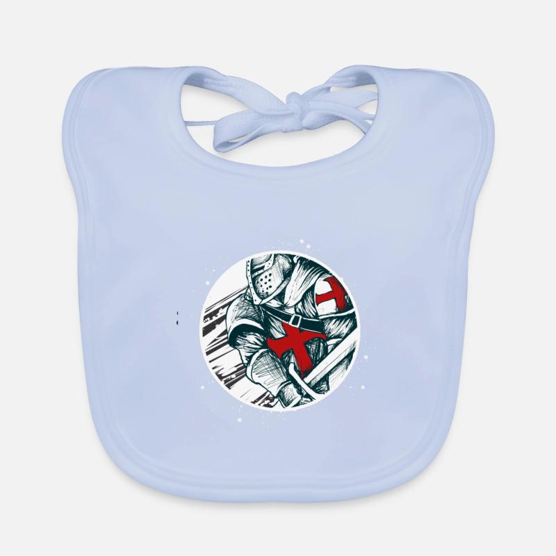 Knight Templar Warrior Knights Organic Baby Bibs