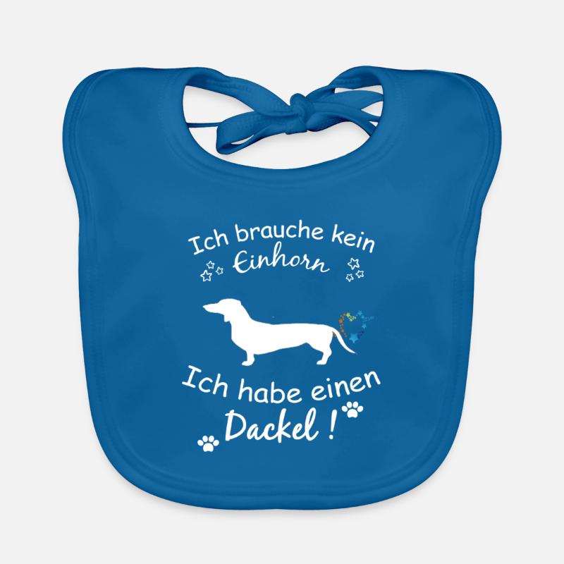 Dackel Hund - Dackel Baby Bio-Lätzchen