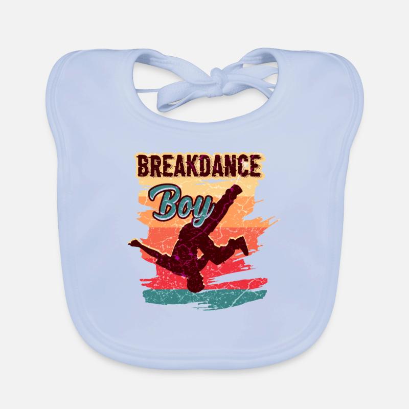 Breakdance Junge Breakdancing Kinder Baby Bio-Lätzchen