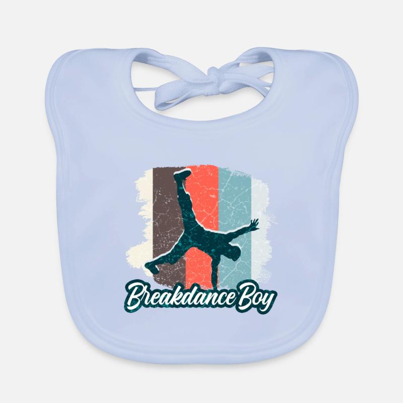Breakdance Junge Tänzer Breakdancing Baby Bio-Lätzchen