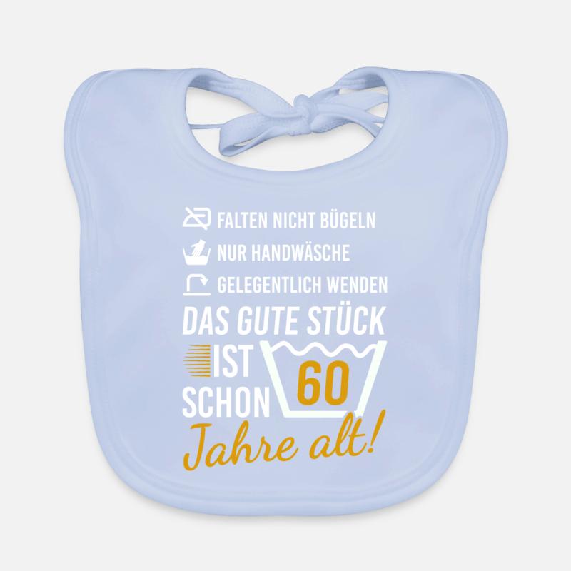 60 Geburtstag Geschenk 60. Geburtstagsgeschenk Baby Bio-Lätzchen