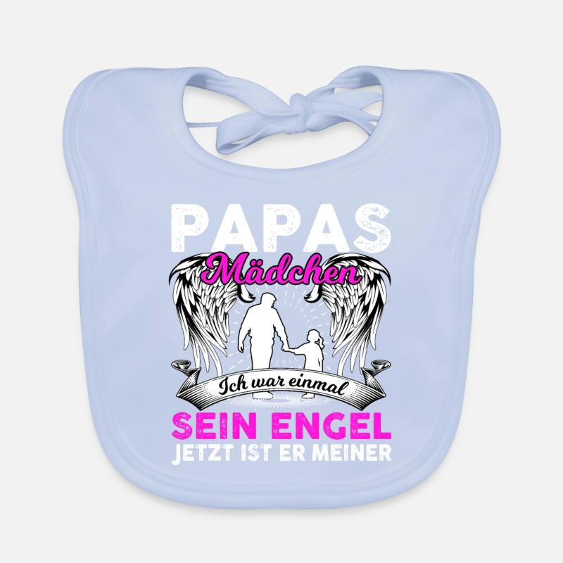 Papas Mädchen Ich War Einmal Sein Engel Baby Bio-Lätzchen