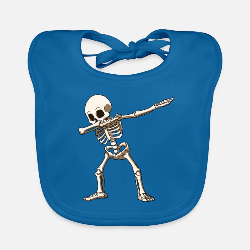 Dab squelette Dabbing Gerippe Halloween danse Bavoir bio Bébé