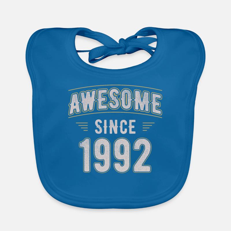 Awsome since 1992 Naissance Bavoir bio Bébé
