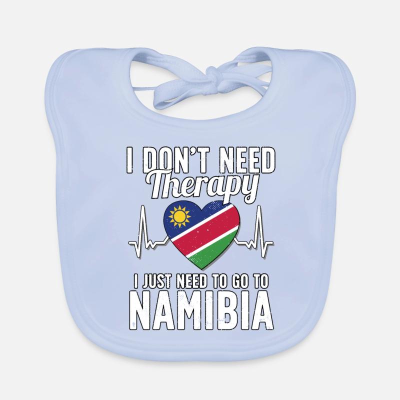 Namibia flag I Namibian Souvenirs Organic Baby Bibs