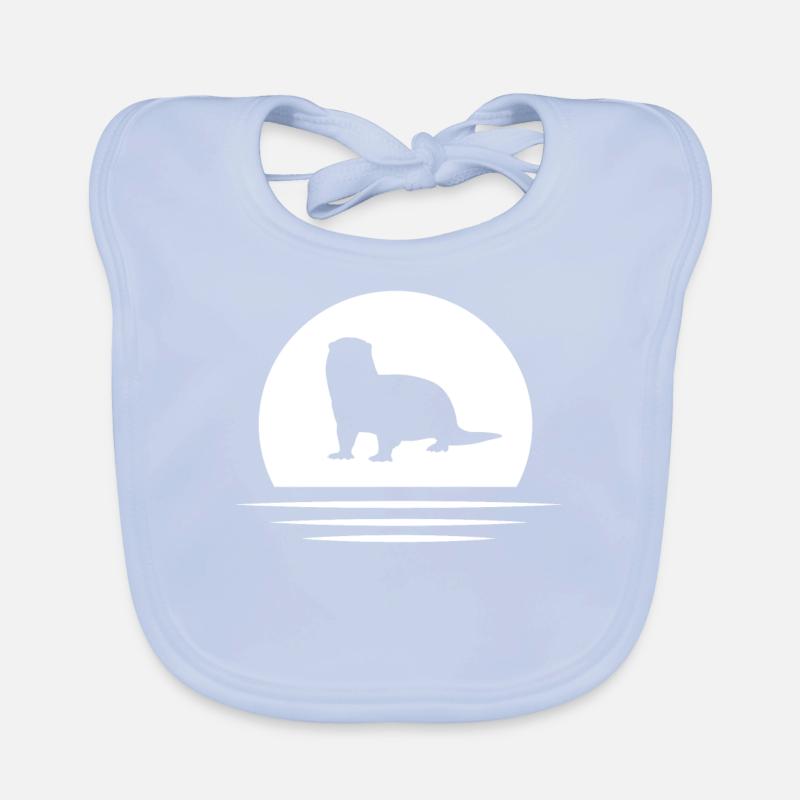 Loutres Bavoir bio Bébé