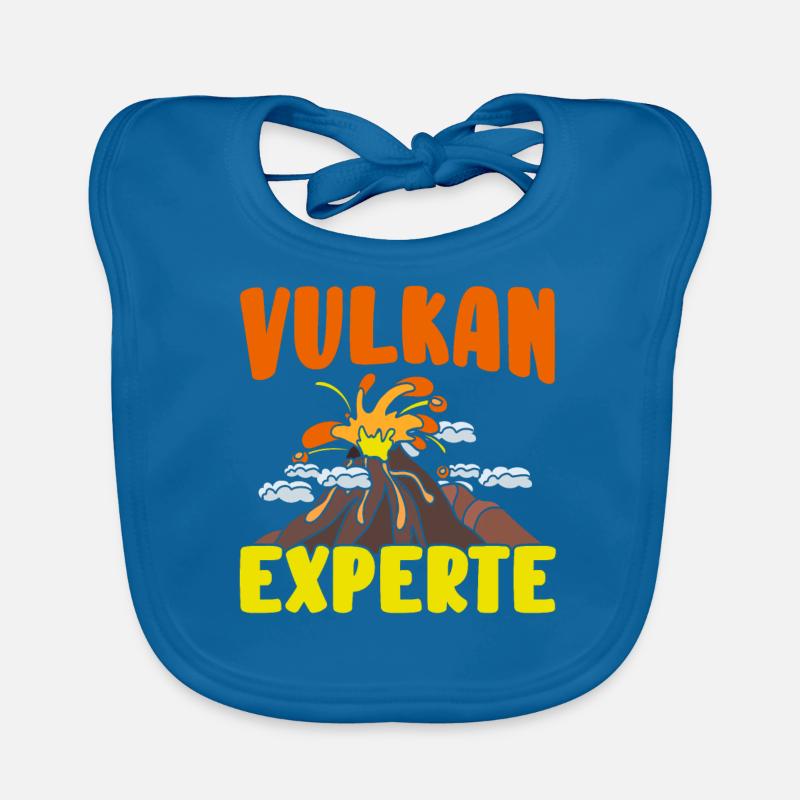 Vulkan - Baby Bio-Lätzchen - Pfauenblau