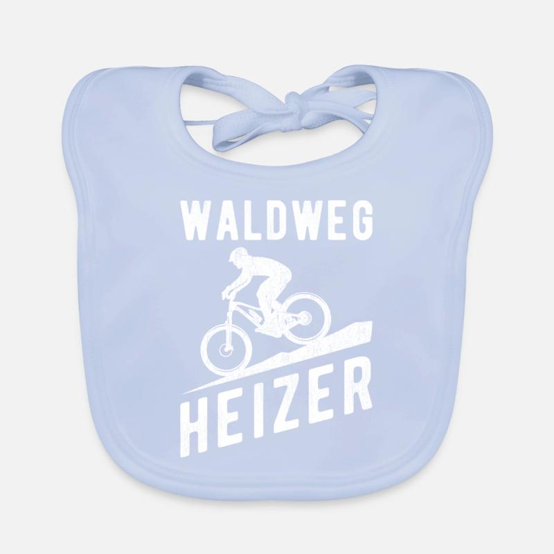 Downhill forest trail heater Organic Baby Bibs
