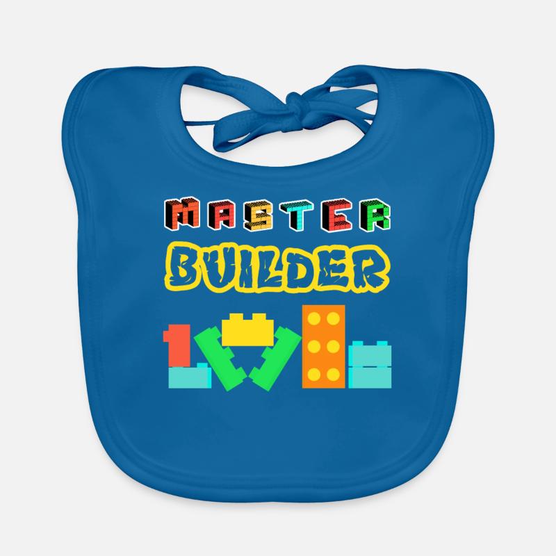 Master Builder Building Bricks Blocks Pieces Organic Baby Bibs