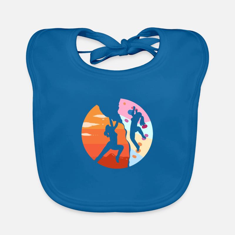 Grimpeuse grimpeuse grimpeur sport Bavoir bio Bébé